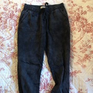 Black Denim Joggers, Abercrombie & Fitch (XS)